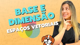 COMO ACHAR UMA BASE PARA UM SUBESPAÇO VETORIAL [upl. by Forlini249]