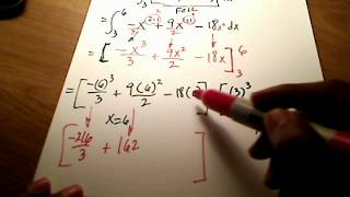 Calc I Evaluate an Integral using the Fundamental Thm of Calculus [upl. by Ailegra]