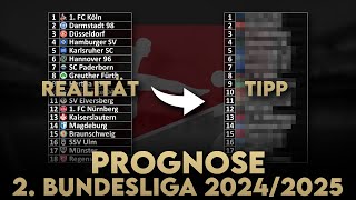 2 Liga Prognose 202425 Wer steigt in die Bundesliga auf wer steigt ab  Abschlusstabelle [upl. by Lontson]