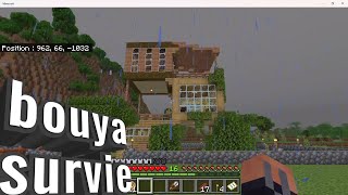 minecraft bouya Survivor grande maison en bois ep10 [upl. by Cinimod]