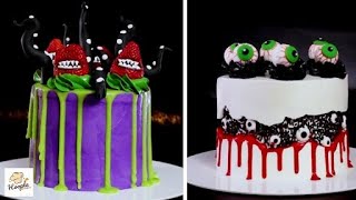 Creepy Cake Designs for Halloween  Cake Compilation  Hoopla Recipes [upl. by Adim]