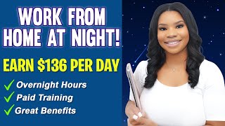 🌙 Work From Home At Night Overnight Customer Service WorkFromHome Job Hiring Now [upl. by Emmery]