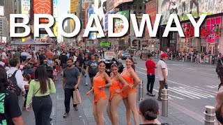 NEW YORK CITY Walking Tour 4K  BROADWAY [upl. by Elhsa]