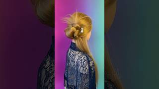 Newest hairstyle tutorial with hair pin hairstyle hair hairstylist shorts hairclips shefav [upl. by Yenttihw799]