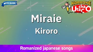 Miraie – Kiroro Romaji Karaoke with guide [upl. by Hael716]