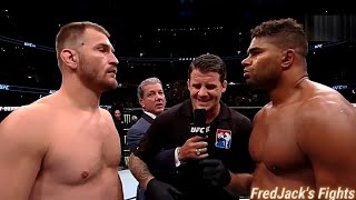 Stipe Miocic vs Alistair Overeem Highlights Wild Heavyweight CLASH [upl. by Ynattyrb]