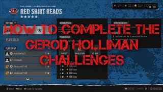 How to Complete the Gerod Holliman Challenges  NCAA College Football 25 [upl. by Eecyal520]