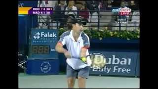 Roddick vs Nadal  Dubai 2008 QF  Highlights [upl. by Rois]