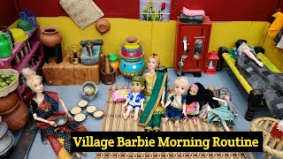 Village Barbie Girl Morning Routineபாட்டியின் காலை வேலைகள்Barbie show tamil [upl. by Hugon]