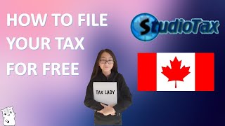 StudioTax How to File Canada income tax for free [upl. by Yderf]