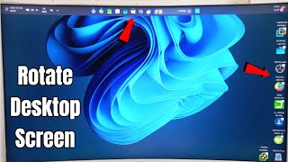 How to Rotate Laptop or Desktop Screen on Windows 11107 [upl. by Airotnes]