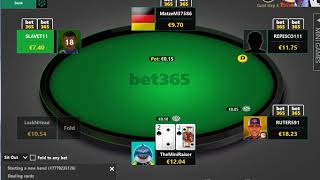 Just A Typical 30 Minutes On Bet365 Poker [upl. by Lonna809]