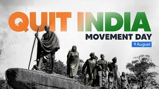 Quit India Movement How Mahatma Gandhis clarion call galvanised the entire nation [upl. by Anircam]