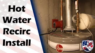 How to install a hot water circulation system [upl. by Ytissac]