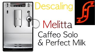 Melitta Caffeo Solo amp Perfect milk descaling [upl. by Atnohs]