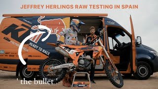 RAW  Jeffrey Herlings Final MXGP Testing in Spain [upl. by Eenot720]