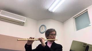 JSバッハ パルティータよりアルマンド フルート宇津木芳夫 JS Bach Partita Allemande FluteYoshio Utsuki [upl. by Blalock]