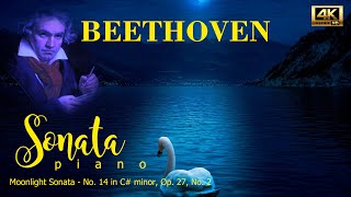 Beethoven  Moonlight Sonata  Piano Sonata No 14 in C minor Op 27 No 2 [upl. by Odravde387]