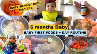 What My 6 Months Old Baby Eat in a Day56 Months Babys First Food  Baby Daily Routine [upl. by Sabrina811]