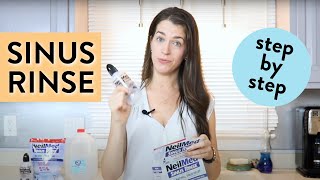 How to Use a Sinus Rinse  NeilMed Sinus Rinse Tutorial [upl. by Ennayllek442]