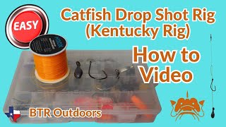 How to Rig a Catfish Drop shot Rig [upl. by Eibor]