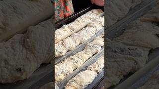 Easiest Nokneading Ciabatta bread 🍃🫒shortsfoodrecipeciabattahowyoutubeshortsvideo [upl. by Maroj]