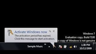 Windows 7 Build 760X This copy of Windows is not genuine How to Fix in 2 steps [upl. by Nitreb824]