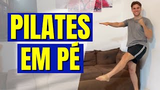 PILATES EM PÉ EM CASA  Exercícios de Pilates em casa para fortalecer o corpo de todas as idades [upl. by Larina800]