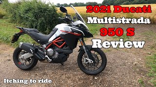 2021 Ducati Multistrada 950 S GP White Review Road Test Walk Round [upl. by Ecilef]