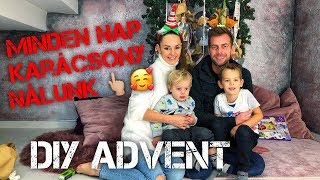 NÁLUNK ÍGY LETT MINDEN NAP KARÁCSOOONY   DIY ADVENTI NAPTÁR [upl. by Johppa61]