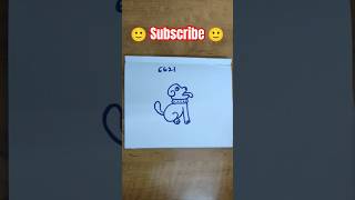 Easy Drawing 6621 Numbers  Dog  Viral  Raju Vlogs Dhone [upl. by Klepac821]