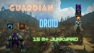 SEASON 4 GUARDIAN DRUID 15 M Gameplay  Operation Mechagon JUNKYARD [upl. by Secrest]