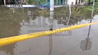 ¡Piden auxilio Río Blanco inunda viviendas en Potrerillos Cortés [upl. by Nate]