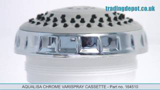 TRADING DEPOT Aqualisa Chrome Varispray Cassette  Part no 164510 [upl. by Noryd967]