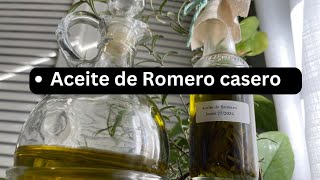 Cómo hacer aceite de Romero Casero aceitederomero aceitesnaturales [upl. by Leonora401]