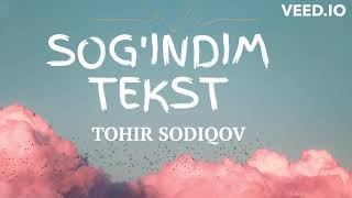 SOGINDIM TOHIR SODIQOV QOSHIQ MATNI TEKST [upl. by Regazzi]