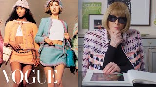 Anna Wintour Breaks Down 13 Karl Lagerfeld Chanel Looks  Life in Looks  Vogue [upl. by Geraldina876]