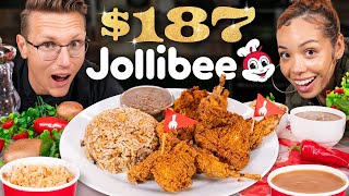 187 Jollibee Fried Chicken Taste Test  FANCY FAST FOOD [upl. by Sally167]