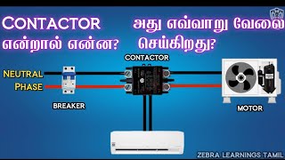 What is Contactor  AC Unit  Electrical  Tamil  Animation [upl. by Eenaej]