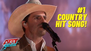 1 Hit Country Singer Mitch Rossell Debuts Original Song on AGT 2023 Semifinals [upl. by Ahsenrad]