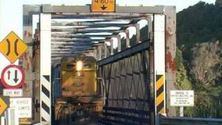 Taramakau RoadRail Bridge Hokitika Industrial Line [upl. by Jerrol950]