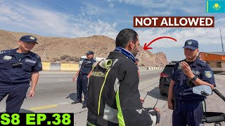 When the Kazakh Police STOPPED ME on the Way to Russia 🇰🇿 S8 EP38  Pakistan to Japan Motorcycle [upl. by Bausch]