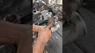 Engine piston pistons repairing rings crankshaft tractorengine autoworkshop [upl. by Dorene]