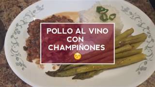 POLLO AL VINO TINTO CON CHAMPIÑONES [upl. by De]