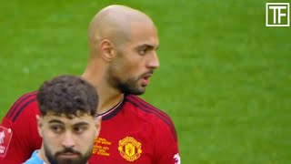 Sofyan Amrabat vs Manchester City  FA Cup Final 2324 Highlights [upl. by Holna]