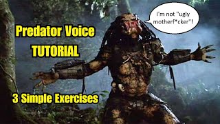 How To Make The Predator Sound Tutorial vocaltutorial [upl. by Anallij102]