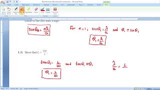 Exercise Solution  Diffraction of Light [upl. by Stelle]