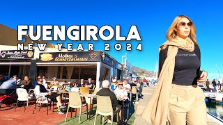 Fuengirola Spain New Year January 2024 Town Update Costa del Sol  Málaga 4K [upl. by Omor]