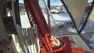 Looping Rocket Water Slide at Therme Amadé [upl. by Ariec]