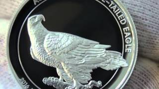 Magnificent high relief Wedgetailed Eagle 2016 gold amp silver proof coins [upl. by Galen]